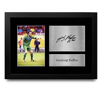 HWC Trading FR A4 Gianluigi Buffon Italy Gifts Printed Signed Autograph Picture for Football Fans and Supporters - A4 Framed