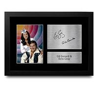 HWC Trading FR A4 Gil Gerard & Erin Gray Buck Rogers Gifts Printed Signed Autograph Picture for TV Show Fans - A4 Framed