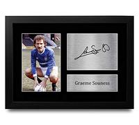 HWC Trading FR A4 Graeme Souness Rangers Gifts Printed Signed Autograph Picture for Fans and Supporters - A4 Framed