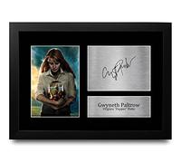 HWC Trading FR A4 Gwyneth Paltrow Iron Man Pepper Potts Gifts Printed Signed Autograph Picture for Movie Memorabilia Fans - A4 Framed