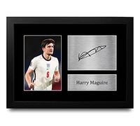 HWC Trading FR A4 Harry Maguire England Gifts Printed Signed Autograph Picture for Football Fans and Supporters - A4 Framed