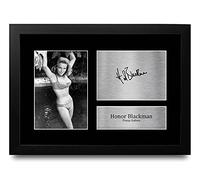 HWC Trading FR A4 Honor Blackman James Bond Goldfinger Gifts Printed Signed Autograph Picture for Movie Memorabilia Fans - A4 Framed