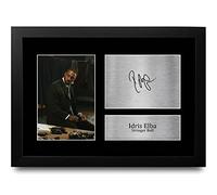 HWC Trading FR A4 Idris Elba The Wire Gifts Printed Signed Autograph Picture for TV Show Fans - A4 Framed
