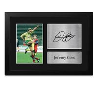 HWC Trading FR A4 Jeremy Goss Gifts Printed Signed Autograph Picture for Fans and Supporters - A4 Framed