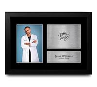 HWC Trading FR A4 Jesse Williams Grey's Anatomy Jackson Avery Gifts Printed Signed Autograph Picture for TV Show Fans - A4 Framed