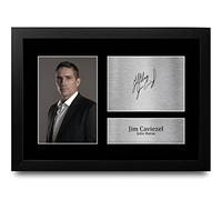 HWC Trading FR A4 Jim Caviezel Person of Interest Gifts Printed Signed Autograph Picture for TV Show Fans - A4 Framed