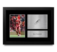 HWC Trading FR A4 Joe Gomez Liverpool Gifts Printed Signed Autograph Picture for Football Fans and Supporters - A4 Framed