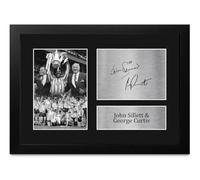 HWC Trading FR A4 John Sillett & George Curtis FA Cup 1987 Gifts Printed Signed Autograph Picture for Football Fans and Supporters - A4 Framed