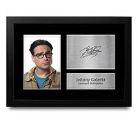HWC Trading FR A4 Johnny Galecki Big Bang Theory Leonard Hofstadter Gifts Printed Signed Autograph Picture for TV Show Fans - A4 Framed