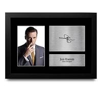 HWC Trading FR A4 Jon Hamm Mad Men Gifts Printed Signed Autograph Picture for TV Show Fans - A4 Framed