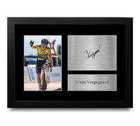 HWC Trading FR A4 Jonas Vingegaard Gifts Printed Signed Autograph Picture for Cycling Memorabilia Fans - A4 Framed