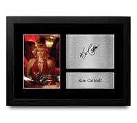 HWC Trading FR A4 Kim Cattrall Sex and the City Gifts Printed Signed Autograph Picture for TV Show Fans - A4 Framed