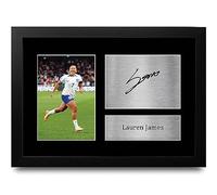 HWC Trading FR A4 Lauren James England Gifts Printed Signed Autograph Picture for Football Fans and Supporters - A4 Framed