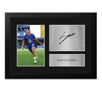 HWC Trading FR A4 Lauren James Gifts Printed Signed Autograph Picture for Football Fans and Supporters - A4 Framed