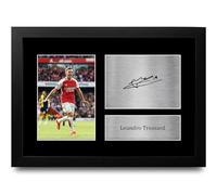 HWC Trading FR A4 Leandro Trossard Arsenal Gifts Printed Signed Autograph Picture for Football Fans and Supporters - A4 Framed