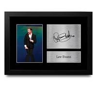 HWC Trading FR A4 Lee Evans Gifts Printed Signed Autograph Picture for TV Show Fans - A4 Framed