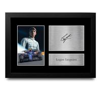 HWC Trading FR A4 Logan Sargeant Williams Gifts Printed Signed Autograph Picture for F1 Formula 1 Racing Fans - A4 Framed
