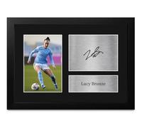 HWC Trading FR A4 Lucy Bronze Womens Gifts Printed Signed Autograph Picture for Football Fans and Supporters - A4 Framed