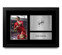 HWC Trading FR A4 Luis Garcia Liverpool Gifts Printed Signed Autograph Picture for Football Fans and Supporters - A4 Framed
