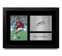 HWC Trading FR A4 Marco van Basten A C Milan Gifts Printed Signed Autograph Picture for Football Fans and Supporters - A4 Framed