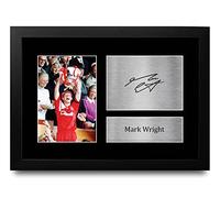 HWC Trading FR A4 Mark Wright Liverpool Gifts Printed Signed Autograph Picture for Football Fans and Supporters - A4 Framed