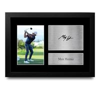 HWC Trading FR A4 Max Homa Gifts Printed Signed Autograph Picture for Golf Memorabilia Fans - A4 Framed