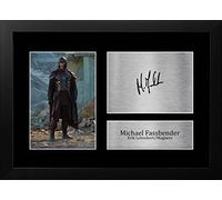 HWC Trading FR A4 Michael Fassbender X-Men Magneto Gifts Printed Signed Autograph Picture for Movie Memorabilia Fans - A4 Framed