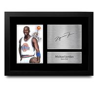 HWC Trading FR A4 Michael Jordan Space Jam Gifts Printed Signed Autograph Picture for Movie Memorabilia Fans - A4 Framed