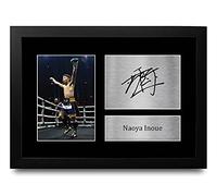 HWC Trading FR A4 Naoya Inoue Boxing Gifts Printed Signed Autograph Picture for Boxer Memorabilia Fans - A4 Framed