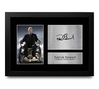 HWC Trading FR A4 Patrick Stewart X-Men Charles Xavier Gifts Printed Signed Autograph Picture for Movie Memorabilia Fans - A4 Framed