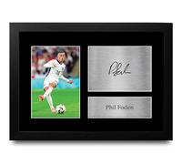 HWC Trading FR A4 Phil Foden England Gifts Printed Signed Autograph Picture for Football Fans and Supporters - A4 Framed