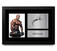 HWC Trading FR A4 Phil Heath Mr Olympia Gifts Printed Signed Autograph Picture for Body Building Memorabilia Fans - A4 Framed
