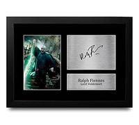 HWC Trading FR A4 Ralph Fiennes Harry Potter Lord Voldemort Gifts Printed Signed Autograph Picture for Movie Memorabilia Fans - A4 Framed