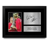 HWC Trading FR A4 Robbie Fowler Sami Hyypia Liverpool Gifts Printed Signed Autograph Picture for Football Fans and Supporters - A4 Framed