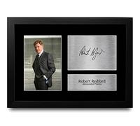 HWC Trading FR A4 Robert Redford Avengers Alexander Pierce Gifts Printed Signed Autograph Picture for Movie Memorabilia Fans - A4 Framed