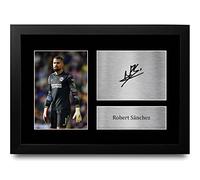 HWC Trading FR A4 Robert Sanchez Brighton & Hove Albion Gifts Printed Signed Autograph Picture for Football Fans and Supporters - A4 Framed