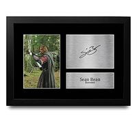 HWC Trading FR A4 Sean Bean Lord of the Rings Gifts Printed Signed Autograph Picture for Movie Memorabilia Fans - A4 Framed
