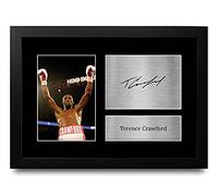 HWC Trading FR A4 Terence Crawford Boxing Gifts Printed Signed Autograph Picture for Boxer Memorabilia Fans - A4 Framed