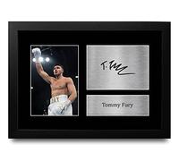 HWC Trading FR A4 Tommy Fury Boxing Gifts Printed Signed Autograph Picture for Boxer Memorabilia Fans - A4 Framed