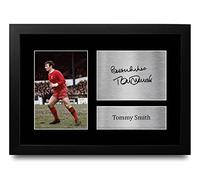 HWC Trading FR A4 Tommy Smith Liverpool Gifts Printed Signed Autograph Picture for Football Fans and Supporters - A4 Framed