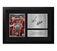 HWC Trading FR A4 Trent Alexander-Arnold Andy Robertson Gifts Printed Signed Autograph Picture for Football Fans and Supporters - A4 Framed