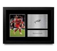 HWC Trading FR A4 Wataru Endo Liverpool Gifts Printed Signed Autograph Picture for Football Fans and Supporters - A4 Framed