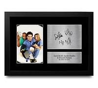 HWC Trading FR A4 Zach Braff Donald Faison & Sarah Chalke Scrubs JD, Elliot, Turk Gifts Printed Signed Autograph Picture for TV Show Fans - A4 Framed
