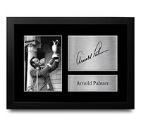 HWC Trading FR Arnold Palmer Gift Signed FRAMED A4 Printed Autograph Golf Gifts Photo Display