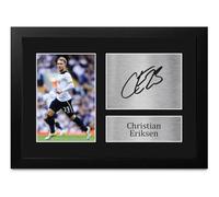 HWC Trading FR Christian Eriksen Gift Signed FRAMED A4 Printed Autograph Gifts Print Photo Picture Display