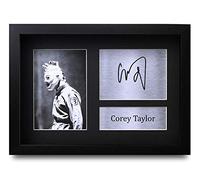 HWC Trading FR Corey Taylor Gifts Signed FRAMED A4 Printed Autograph Slipknot Gift Music Print Photo Picture Display