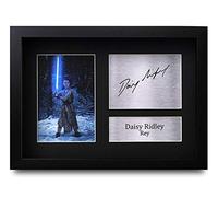 HWC Trading FR Daisy Ridley Gift Signed FRAMED A4 Printed Autograph Gifts Print Photo Picture Display