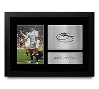 HWC Trading FR Jason Robinson England Gifts Printed Signed Autograph Picture for Rugby Union Fans - A4 Framed