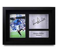 HWC Trading FR Kenny Miller Gift Signed FRAMED A4 Printed Autograph Rangers Gifts Print Photo Picture Display