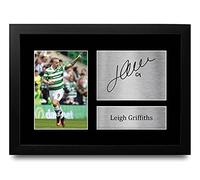 HWC Trading FR Leigh Griffiths Gift Signed FRAMED A4 Printed Autograph Gifts Print Photo Picture Display